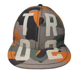 True Religion Slideback Mesh Back Hat Multicolor Camo TR02 Logo OSFA